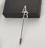 Custom Name Lapel Pins, Personalized Initial Lapel Pin Jewelry, Groomsmen Gift, Groom Gift From Bride, Men's Lapel Pins, Wedding Lapel Pin