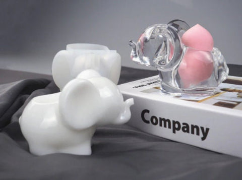 3D Elephant Silicone Mold - For Fondant Mousse Cake Chocolate Decoration Soap Mold Polymer Clay Candle Plaster DIY Crafting Resin Moulds
