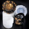 3D Skull Silicone Flower Mold, Storage Silicone Mold, Soap Mold, Candle Plaster Holder Decoration Tools, Polymer Clay, Resin Mold