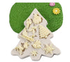 Christmas Mold - Christmas Tree Snowflake Reindeer Bells Santa Sledge Silicone Mould - Fondant Cake Chocolate Resin Clay Sugarcraft Decor