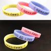 Custom Glow in the Dark Wristbands - Personalized Text Printing - Rubber Silicone Bracelet Events, Cancer Support, Fundraisers, Awareness