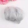100 pcs Goose Feathers - Blue Feathers, Orange Feathers, Pink Feathers, White Feathers, Grey Feathers, Green Feathers. Craft Hat Making Art