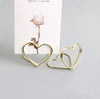 20 Pcs Wedding Place Card Holder - Metal Photo Clips - Romantic Heart Shape - Desktop Decor Table Number Stand Name Clips - Message Clips