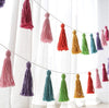 Tassel Garland Decor For Nursery, Cotton Tassel Bunting Banner, Baby Girl Tassel Garland Room Decor, Birthday Tassel Garland Photo Backdrop