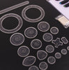 Circle Stencil Set - Geometric Ruler Quilling Painting - Drafting Painting Art Supplies - Drawing Template - Bullet Journal Round Planner