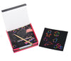 100 Pcs Kids Scratch Art Set - Rainbow Magic Scratch Paper - Pads Memo Pads - Magic Drawing Painting Paper Notebook School Office Supplies