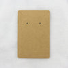 100 Pcs Earing Card - Necklace Cards - Jewelry Display Packaging - Jewellery Custom Tags - Kraft Earring Holder Display Card