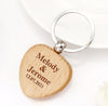 Custom Wooden Keyring, Personalized Name Keychain, Wedding Name Keychain, Wedding Favor, Durable Key Chain, Nametag Luggage Tag, Keyholder