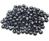 Black Alphabet Beads, Name Beads, Acrylic Letter Beads for Jewelry Making, Adult Letter Beads for Bracelet, Alphabet Beads, Unique
