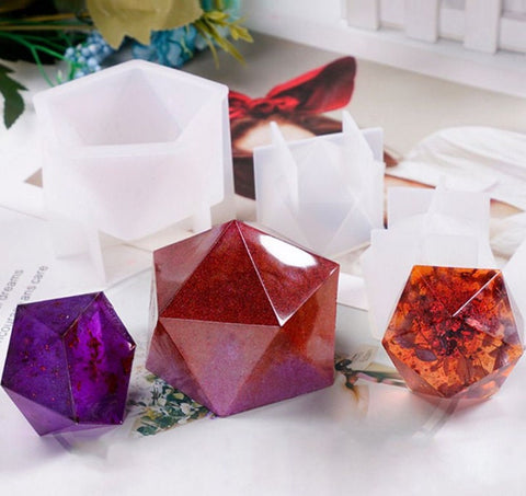 Crystal Mold - Geometric Pendant Mold - Small Crystal Coral Silicone Mold - Cake Mousse Decoration - Crystal Cluster Diamond - Epoxy Resin