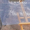 Custom Acrylic Wedding Welcome Sign - Personalized Wedding Sign - Wedding Decor - Wedding Signage - Bridal Shower Sign Printed Physical