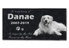 Personalized Memorial Pet Stone Photo Slate 12" x 6" - Custom Dog Memorial Custom Cat Memorial - Custom Guinea Pig Memorial - Pet Loss Gift