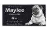 Personalized Memorial Pet Stone Photo Slate 12" x 6" - Custom Dog Memorial Custom Cat Memorial - Custom Guinea Pig Memorial - Pet Loss Gift