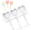 Heart Ice Cream Mold - Ice Lolly Mould - Silicone Ice Cream Maker - Ice Pop Molds