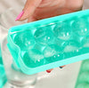 Round Ice Cube Mold with 14 Cubes - Silicone Sphere Ball Soap Making Chocolate Candy Mold Tray