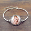 Custom Photo Bracelet Gold Silver - Personalized Photo Engraved Bracelet for Women - Gift for Her Wife Girlfriend - Birthday Anniversary