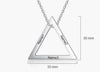 Custom Three Name Necklace - Custom Personalized Triangle Necklace for Women - Gift for Her - Birthday Gift - Anniversary Christmas Gift