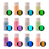 12 Pcs Glow in the Dark Mica Powder - Luminous Pigment Powder - Epoxy Resin Coloring - Mica Pigment for Slime Soap Coloring Dye - Bath Bombs