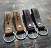 Custom Leather Key Chain, Personalized Leather Keychain, Customized Keychain, Coordinates Key Chain Longitude Latitude Keychain, Best Gift