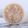 Round Rose Soap Mold For Handmade Soap Lotion Bar Making Tool Supplies DIY Flower Tile Silicone Mold Mould Polymer Clay Resin Wax