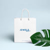 20 Pcs Custom Shopping Bags with Logo for Boutique - Personalized Hard Plastic Bags with Logo Custom Merchandise Bags for Business