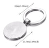 Photo Keychain Personalized, Custom Photo Keychain, Circle Keychain Engraved, Photograph Keychain, Personalized Picture Keychain, Couples