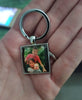Photo Keychain Personalized, Custom Photo Keychain, Square Keychain Engraved, Photograph Keychain, Personalized Picture Keychain, Couples