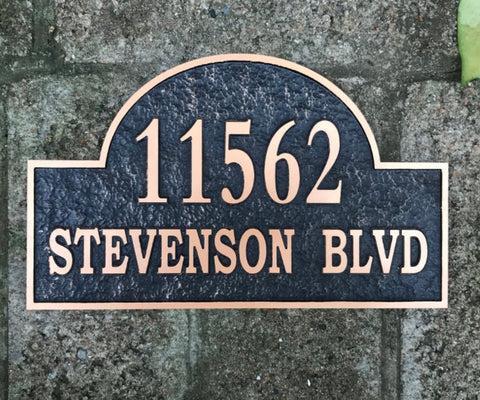 Custom Address Plaque - Personalized House Number Plaque - Housewarming Gift - Outdoor Street Porch Sign - Modern House Number Sign