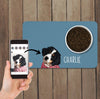 Custom Dog Photo Mat, Pet Feeding Placemat, Personalized Dog Bowl Mat, Puppy Picture Placemat, Pet Food Mat, Pet Bowl Mat, Pet Gift