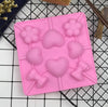 Silicone Lollipop Mold - Candy Making Supplies - Candies Sucker - Heart Sweet Treat Flexible Plastic Mold For Resin Crafts - Polymer Clay