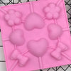 Silicone Lollipop Mold - Candy Making Supplies - Candies Sucker - Heart Sweet Treat Flexible Plastic Mold For Resin Crafts - Polymer Clay