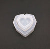Geometric Heart Plastic Mold, Large Resin Mold, Supplies Mould, UV Epoxy Chocolate Soap Candle Wax Bath Bomb Low Poly Gemstone Jewel Diamond
