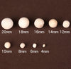 Natural Wood Beads 4mm - 20 mm, Bead Destash, Unfinished Wood Beads, Round Beads, Jewelry Supply Large Wooden Beads Macrame, Brown Red
