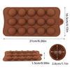 Chocolate Mold - Silicone Mould for Wax, Chocolate, Cake Making - Resin Mold - Baking Mold - Plaster Mold - Gummy Ice - Heart Round Bar