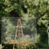 Custom Acrylic Wedding Welcome Sign - Personalized Wedding Sign - Wedding Decor - Wedding Signage - Bridal Shower Sign Printed Physical
