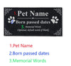 Personalized Memorial Pet Stone- Slate 12" x 6" - Custom Dog Memorial - Custom Cat Memorial - Custom Guinea Pig Memorial - Pet Loss Gift