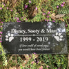 Personalized Memorial Pet Stone- Slate 12" x 6" - Custom Dog Memorial - Custom Cat Memorial - Custom Guinea Pig Memorial - Pet Loss Gift