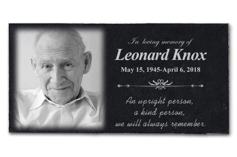 Custom Photo Memorial Stone | Memorial Plaque | Temporary Grave Marker | Personalized Memorial Garden Stone | Sympathy Gift | Remembrance