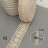Lace Trim - Lace Ribbon - Sewing Lace - White ribbon - Ivory, Cream, Off-White - Cotton - Craft Card Making Bridal Wedding Lace