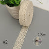Lace Trim - Lace Ribbon - Sewing Lace - White ribbon - Ivory, Cream, Off-White - Cotton - Craft Card Making Bridal Wedding Lace