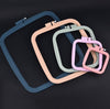 Colorful Embroidery Hoops, Square Plastic Embroidery Hoops, Sewing Hoop, Wall Decor Hoop, Embroidery Hoop, Hoop Art, Embroidery Display