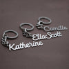 Personalized Name Keychain, Custom Keyring, Your Name Keychain, Durable Metal Key Chain, Stainless Steel Keychain, Nametag Luggage Tag, Gift