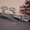 Personalized Name Keychain, Custom Keyring, Your Name Keychain, Durable Metal Key Chain, Stainless Steel Keychain, Nametag Luggage Tag, Gift