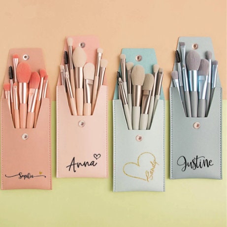 Personalised Makeup Brush Bag | Cosmetic Bag | Personalized Gift For Her | Bridesmaid Gift | Organizer | Monogrammed Makeup Bag | Birthday