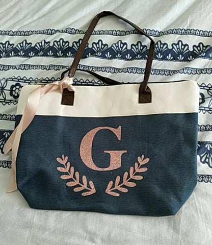 Custom Tote Gift Bags - Personalized Bridesmaid Beach Bag - Beach Bags - Beach Tote Bag with Name - Wedding Favor Gift - Maid of Honor