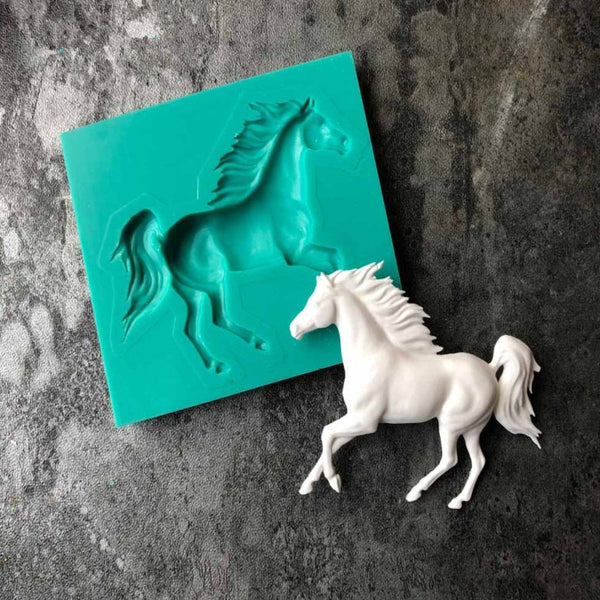 Horse Silicone Mold, Candle Plaster Silicone Mold, Cake Mold, Chocolate Mold, Decoration Tools, Epoxy Resin Casting Resin Crafts DIY Soap
