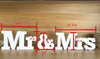Mr And Mrs Sign Wooden Wedding Sign - Wedding Decor Bridal Shower Bridesmaid Wedding Decoration Bride Freestanding Wooden Wedding Decoration
