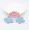 10 Pcs Rainbow Patch - Iron on Classic Rainbow Patch - Embroidered Rainbow Patch Badge Rainbow Motif Appliqué Clothes Patch NHS Pride Cute