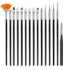 15 Pcs Brush Set, Artist Brushes, Cake Decorating Brushes, Nail Art Brush, Fondant Cake Decorating Painting, Diy Brush, Sugar Craft DIY Tool