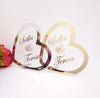 Custom Wedding Name Sign - Personalized Wedding Sign - Heart Mr and Mrs Sign - Freestanding Wedding Table Décor Centerpiece - Surname Sign